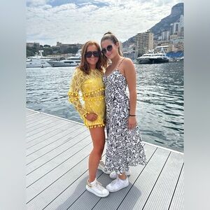 ALEXIS yellow tassle romper